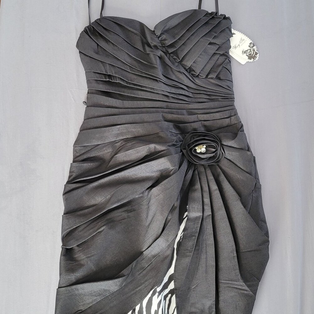 Way In Clothing Co. Black Party/Cocktail/Sweetheart Dress Size 11 Junior NWT